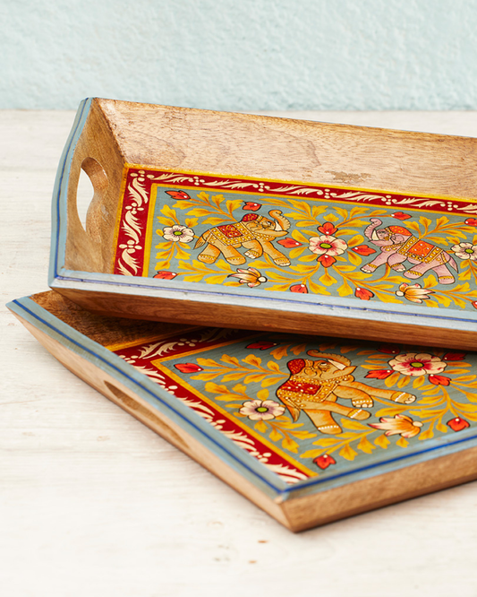 Jayan Elephant Tray Set