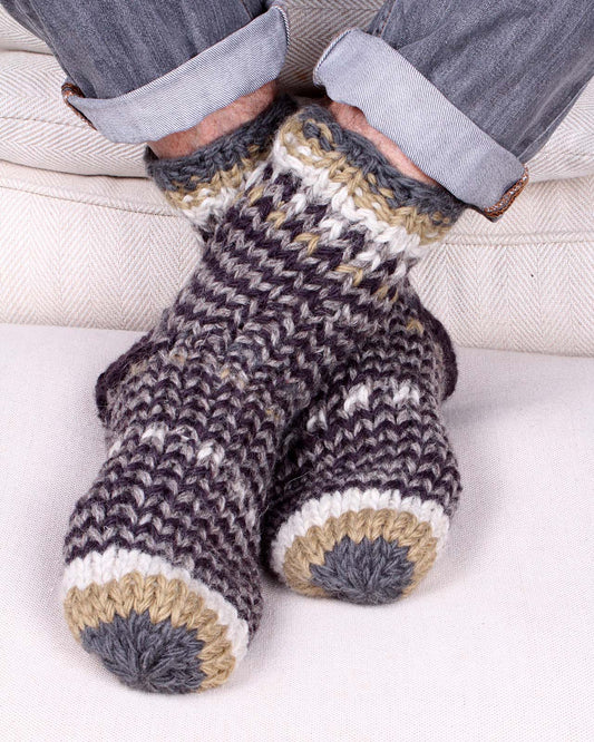 Santiago Sofa Socks - Charcoal Grey