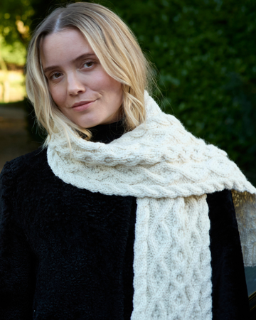 Merino Enniskerry Scarf Cream