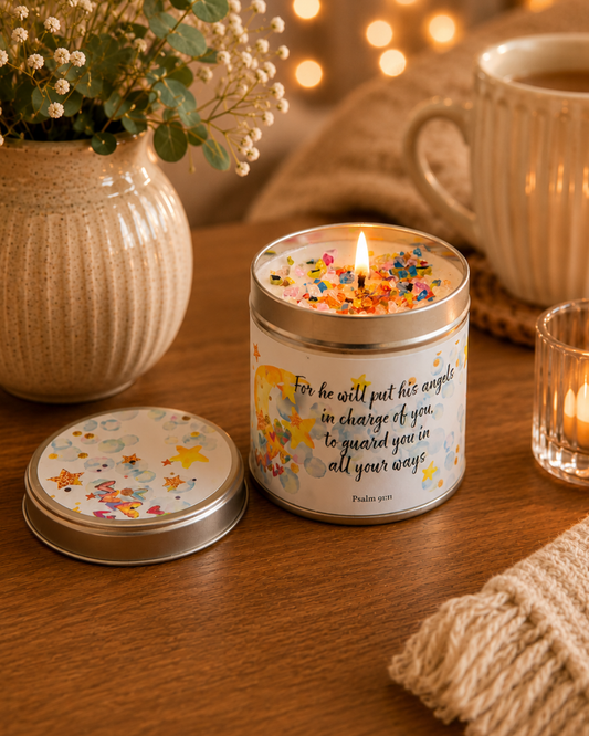 Angel Candle Tin