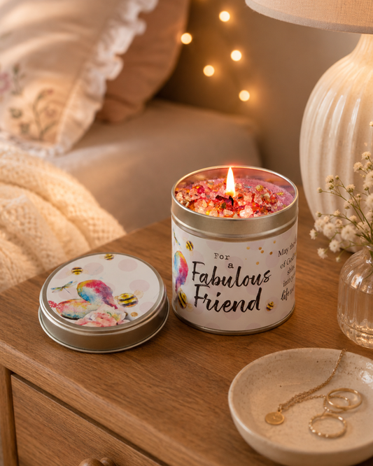 Fabulous Friend Candle Tin - with Blessing