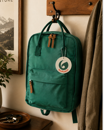 Compact Backpack in Green