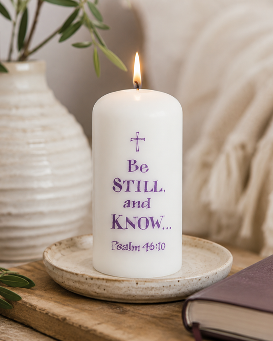 Be Still and Know Pillar Candle
