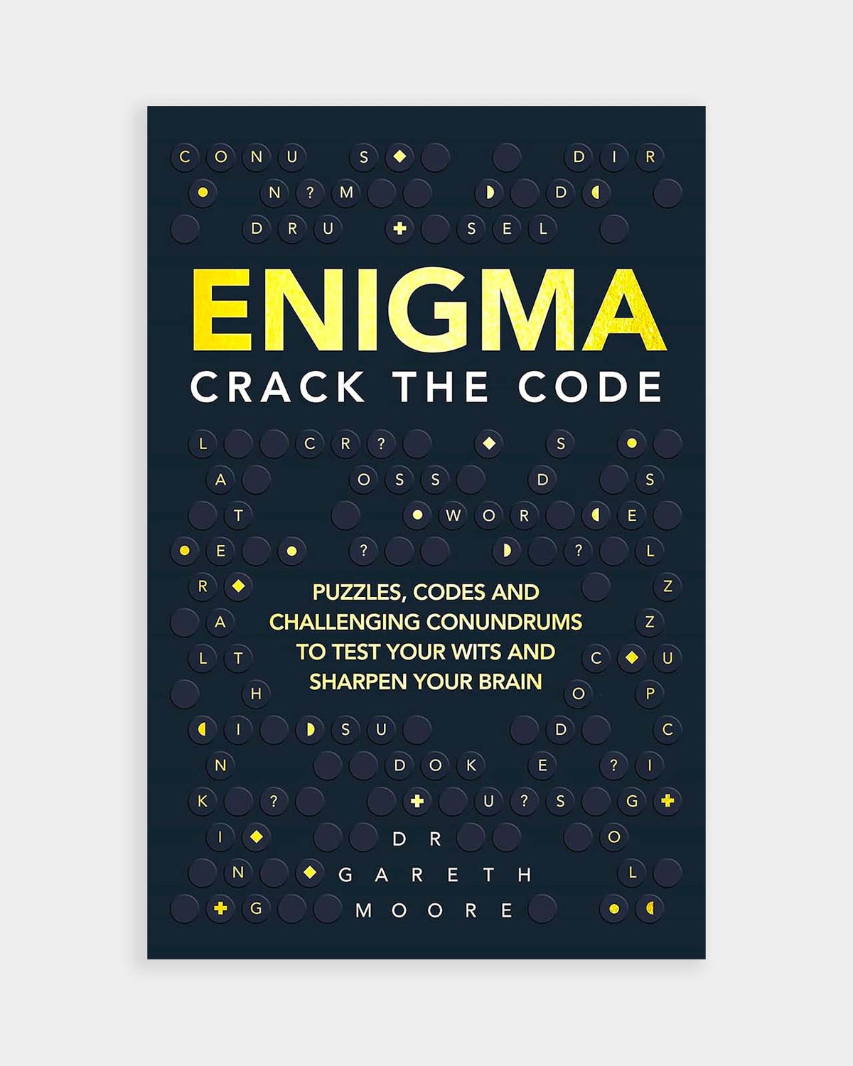 Enigma: Crack the Code puzzle book, front cover