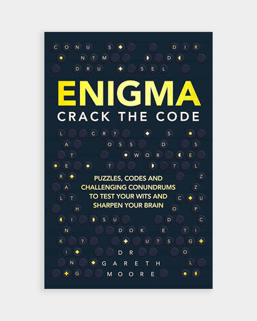 Enigma: Crack the Code puzzle book, front cover