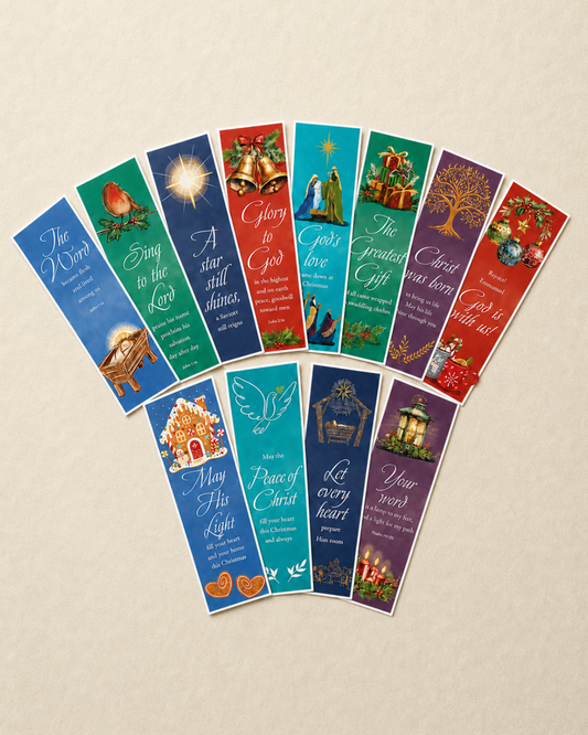 12 Christmas Bookmarks Assorted Designs