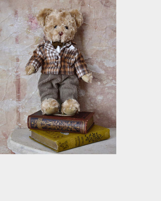 Teddy Wearing Tweed Jacket & Cord Trousers