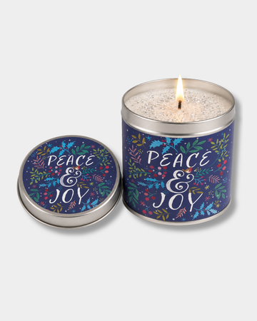 Peace & Joy Candle Tin