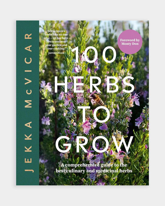 100 Herbs to Grow by Jekka McVicar, front cover