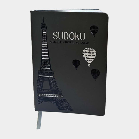 Leather-effect gift edition sudoku puzzle book