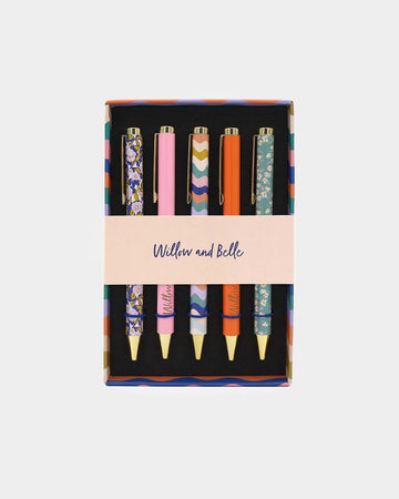 Willow & Belle. Set of 5 Ballpoint Pens