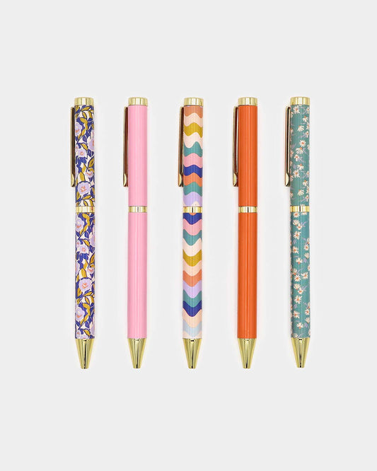 Willow & Belle. Set of 5 Ballpoint Pens