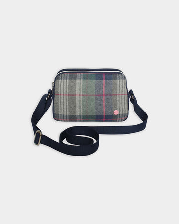 Blue Tweed Shoulder Bag