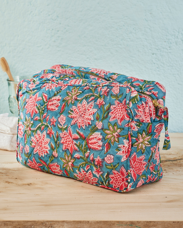 Sanganeri Block Print Washbag