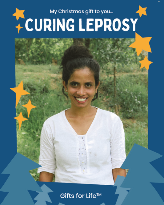 Curing Leprosy Christmas Card