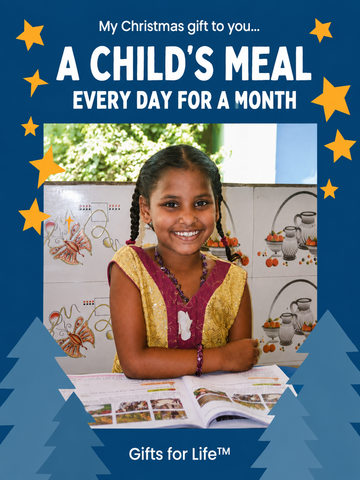 A Child's Meals for a Month Christmas Card