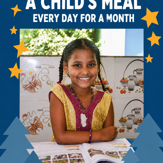 A Child's Meals for a Month Gifts for Life Christmas card