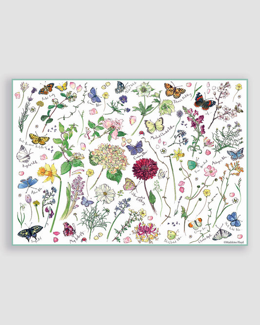 Flowers & Butterflies Puzzle