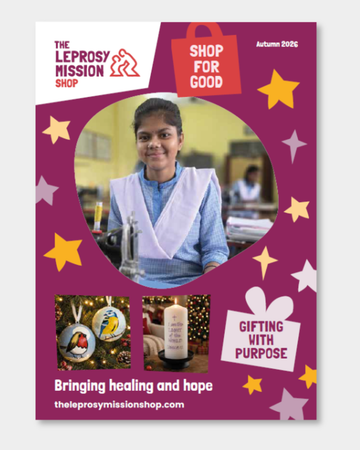 The Leprosy Mission Shop Autumn Winter 2026 catalogue cover