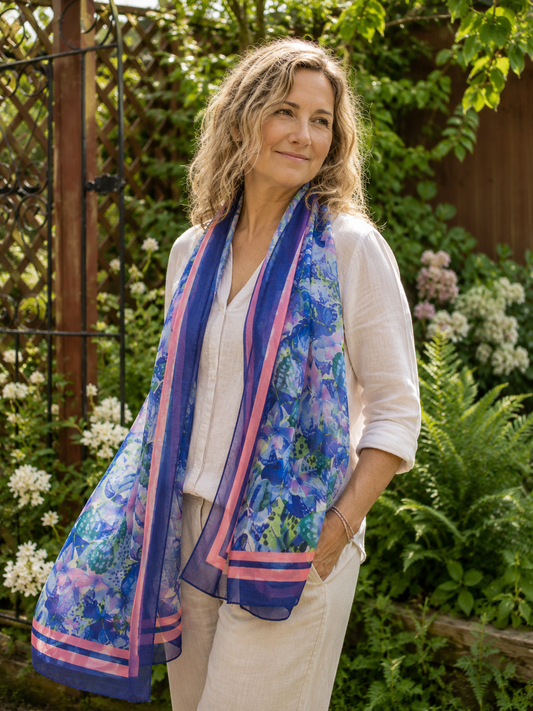 Butterflies Scarf Midnight