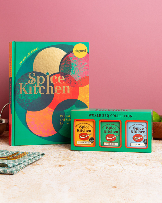 Spice Kitchen Cookbook & BBQ Blend Trio