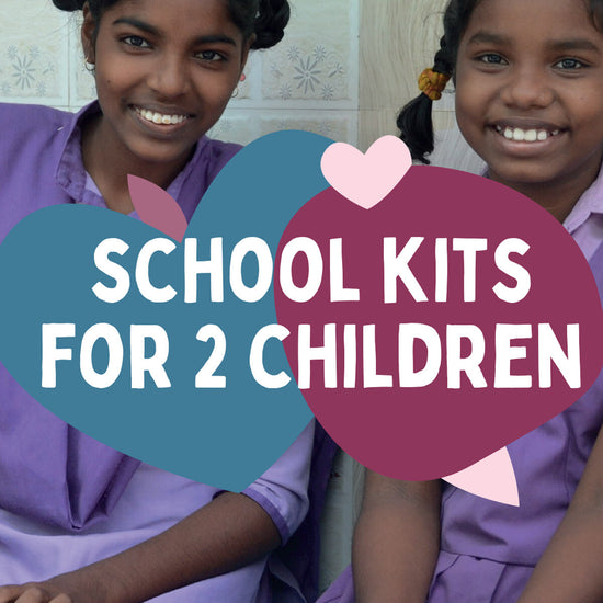 School Kits for Two Children Gifts for Life charitable gift