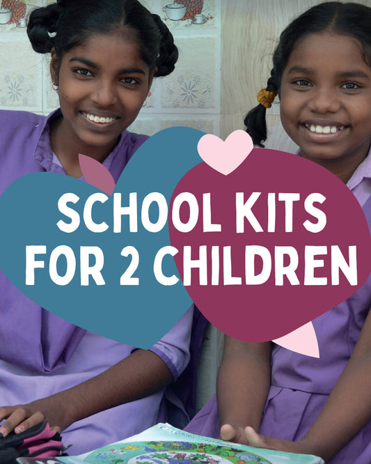 School Kits for Two Children Gifts for Life charitable gift